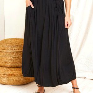 Garnet Hill Maxi Skirt (Black)